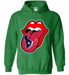 Houston Texans  x The Rolling Stones Logo Hoodie - zezetee