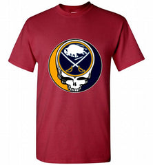 NHL TEAM BUFFALO SABRES X GRATEFUL DEAD LOGO BAND Shirt - zezetee