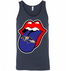 Baltimore Ravens  x The Rolling Stones Logo Tank - zezetee
