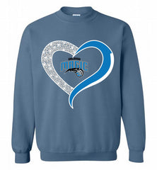 Orlando Magic In Diamond Heart Crewneck Sweatshirt - zezetee