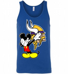 Disney Mickey Mouse Dabbing Minnesota Vikings Tank - zezetee