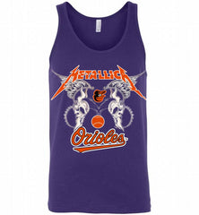 Metallica Baltimore Orioles Logo Tank - zezetee