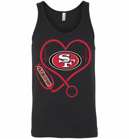 Nurse Heartbeat San Francisco 49ers Tank - zezetee