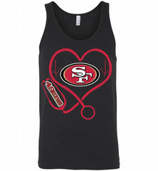Nurse Heartbeat San Francisco 49ers Tank - zezetee