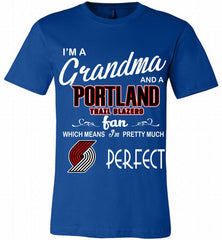 I'M A Grandma And A Portland Trail Blazers Fans Perfect Canvas USA - zezetee