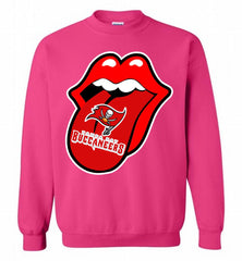 Tampa Bay Buccaneers  x The Rolling Stones Logo Crewneck Sweatshirt - zezetee