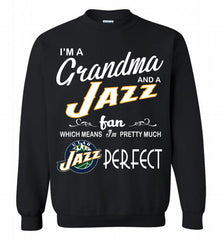I'M A Grandma And A Utah Jazz Fans Perfect Crewneck Sweatshirt - zezetee