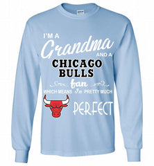 I'M A Grandma And A Chicago Bulls Fans Perfect Gildan Long Shirt - zezetee