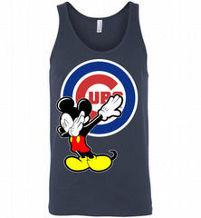 Disney Mickey Mouse Dabbing Chicago Cubs Tank - zezetee