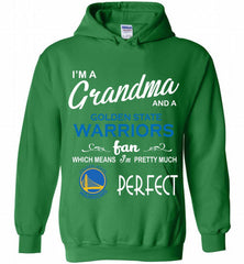I'M A Grandma And A Golden State Warriors Fans Perfect Hoodie - zezetee