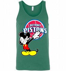 Disney Mickey Mouse Dabbing Detroit Pistons Tank - zezetee