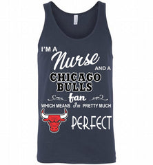 I'M A Nurse And A Chicago Bulls Fans Perfect Tank - zezetee