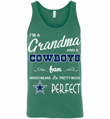 I'M A Grandma And A Dallas Cowboys Fans I'm Pretty Much Perfect Tank - zezetee