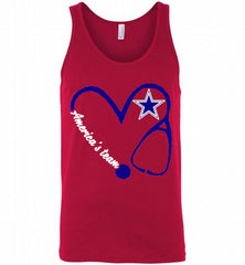 DALLAS COWBOYS NURSE LOVE AMERICA’S TEAM Tank - zezetee