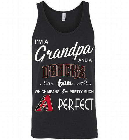 I'M A Grandpa And A Arizona Diamondbacks Fans Gift Tank - zezetee