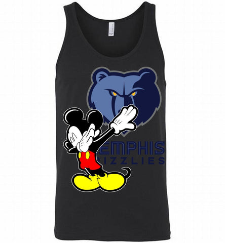 Disney Mickey Mouse Dabbing Memphis Grizzlies Tank - zezetee