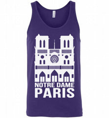 NOTRE-DAME PARIS FRANCE TSHIRT Tank - zezetee
