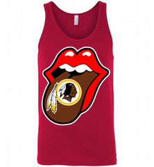 Washington Redskins  x The Rolling Stones Logo Tank - zezetee