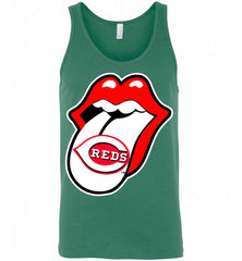 Cincinnati Reds  x The Rolling Stones Logo Tank - zezetee