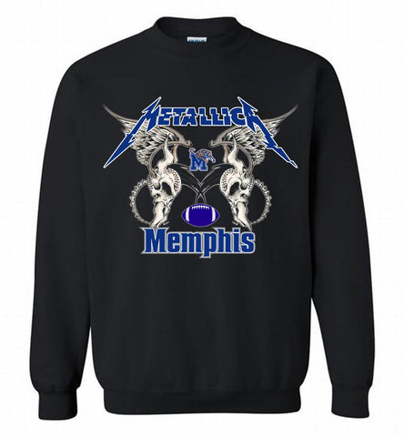 Metallica Memphis Tigers Logo Crewneck Sweatshirt - zezetee