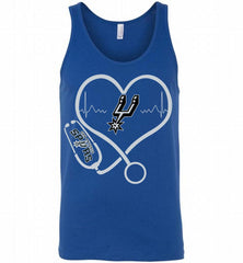 Nurse Heartbeat Love San Antonio Spurs Tank - zezetee