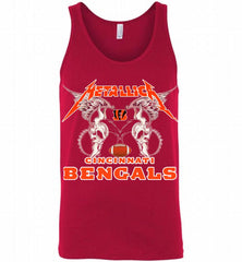 Metallica Cincinnati Bengals Logo Tank - zezetee