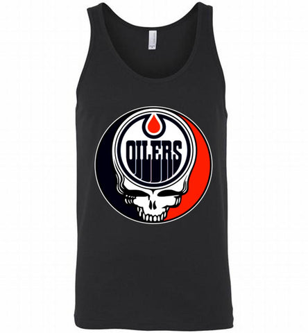 NHL TEAM EDMONTON OILERS X GRATEFUL DEAD LOGO BAND Tank - zezetee