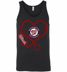 Nurse Heartbeat Washington Nationals Tank