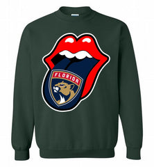 Florida Panthers  x The Rolling Stones Logo Crewneck Sweatshirt - zezetee