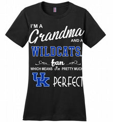 I'M A Grandma And A Kentucky Wildcats Fan Ladies Perfect - zezetee