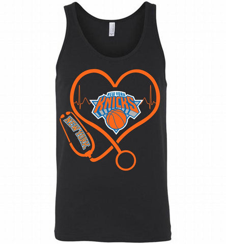 Nurse Heartbeat Love New York Knicks Tank - zezetee