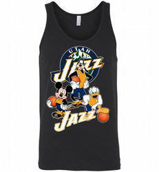 Mickey Goofy Donald Loves Utah Jazz Basketball Fans Tank