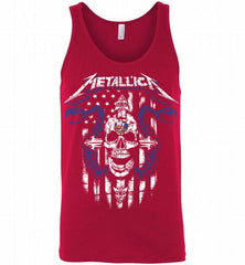 Metallica Snake Skull New York Islanders Logo Tank - zezetee