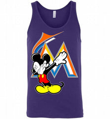 Disney Mickey Mouse Dabbing Miami Marlins Tank - zezetee