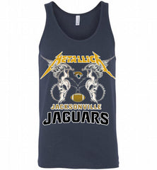 Metallica Jacksonville Jaguars Logo Tank - zezetee
