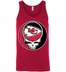 Kansas City Chiefs Grateful Dead Logo Band Tank - zezetee