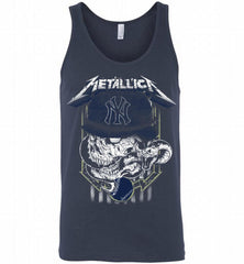 Metallica Skull New York Yankees Logo Tank - zezetee