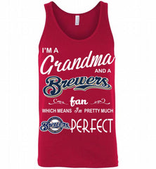 I'M A Grandma And A Milwaukee Brewers Fans Gift Tank - zezetee