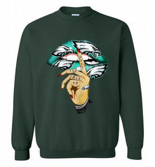 NFL Philadelphia Eagles Lip Shut The Fuck Up Crewneck Sweatshirt - zezetee