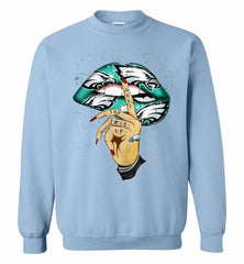 NFL Philadelphia Eagles Lip Shut The Fuck Up Crewneck Sweatshirt - zezetee