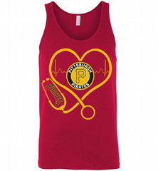 Nurse Heartbeat Pittsburgh Pirates Tank - zezetee
