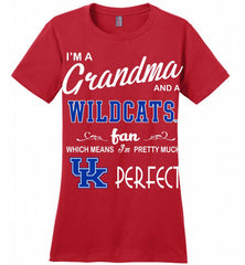 I'M A Grandma And A Kentucky Wildcats Fan Ladies Perfect - zezetee