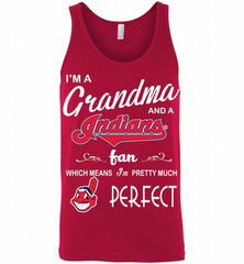 I'M A Grandma And A Cleveland Indians Fans Gift Tank - zezetee