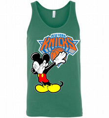 Disney Mickey Mouse Dabbing New York Knicks Tank - zezetee