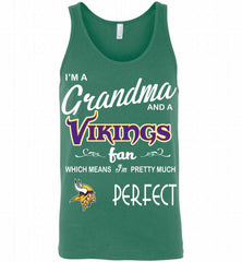 I'M A Grandma And A Vikings Fans I'm Pretty Much Perfect Tank - zezetee