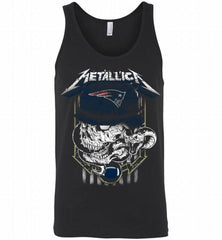Metallica Skull Snake New England Patriots Tank - zezetee