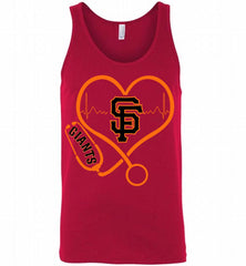 Nurse Heartbeat San Francisco Giants Tank - zezetee