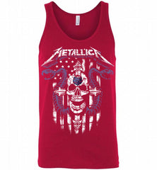 Metallica Snake Skull Memphis Grizzlies Logo Tank - zezetee