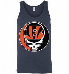 Cincinnati Bengals Grateful Dead Logo Band Tank - zezetee