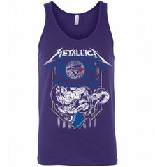 Metallica Skull Toronto Blue Jays Logo Tank - zezetee